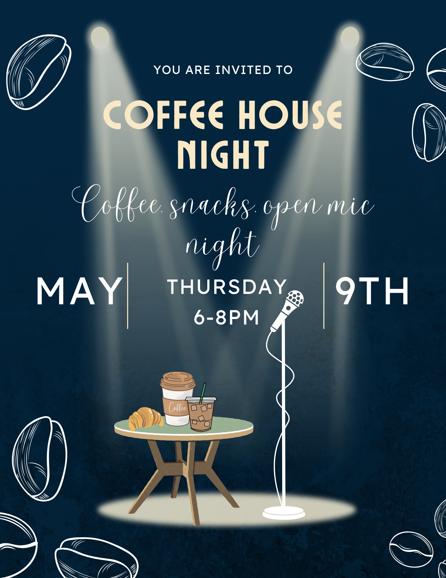 you are invited to coffee house night