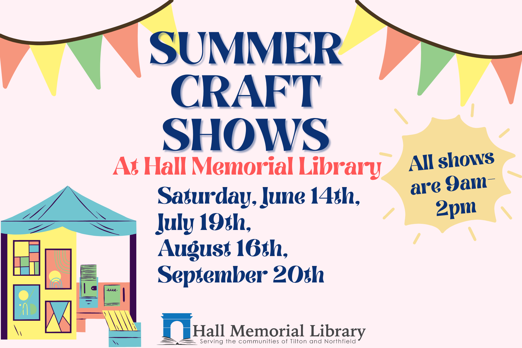 9 am - 2 pm Summer Craft Shows 