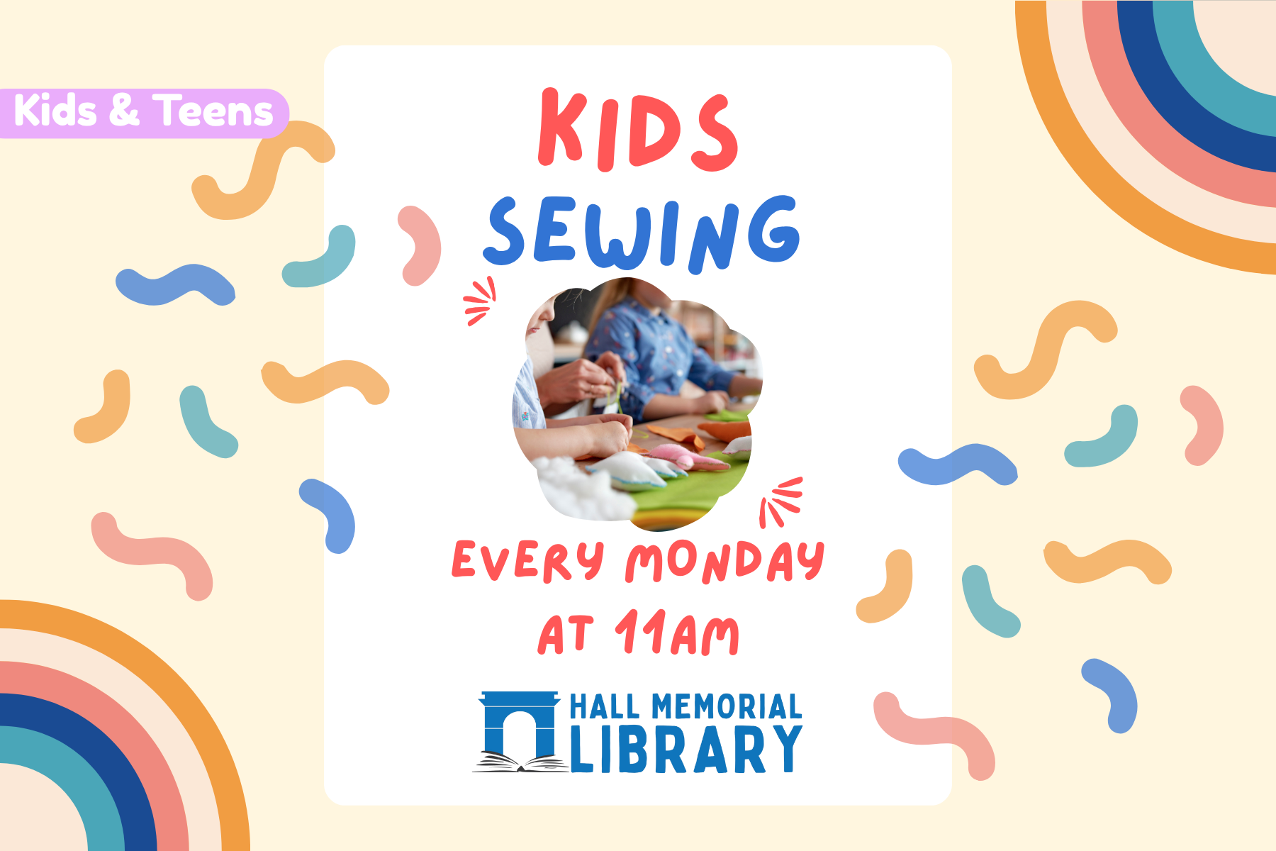 Monday 11 am Kids Sewing