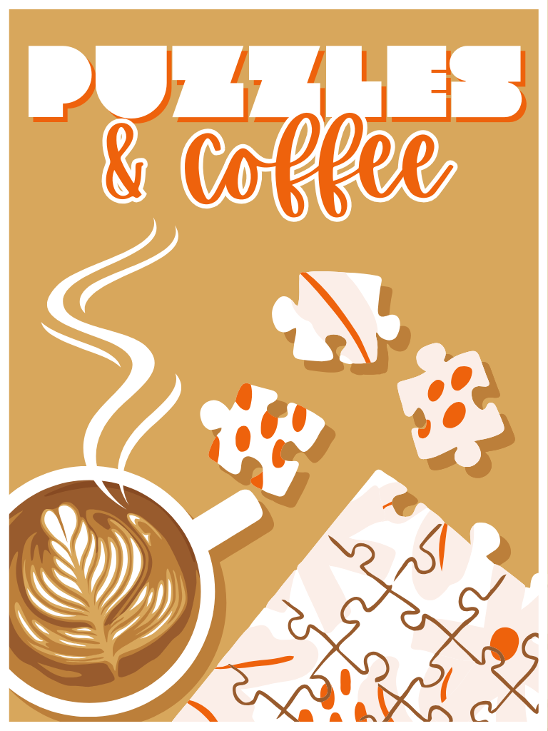 puzzles and coffee