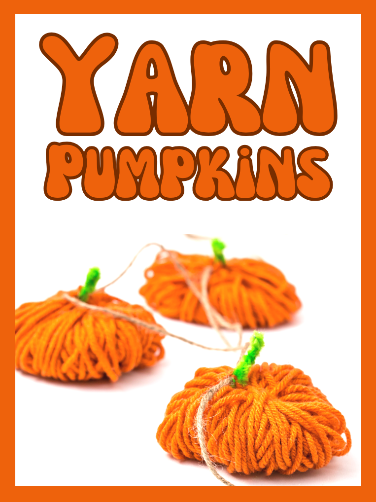 pumpkins made out of yarn "yarn pumpkins"