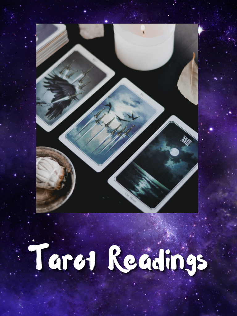 tarot cards and mystical background