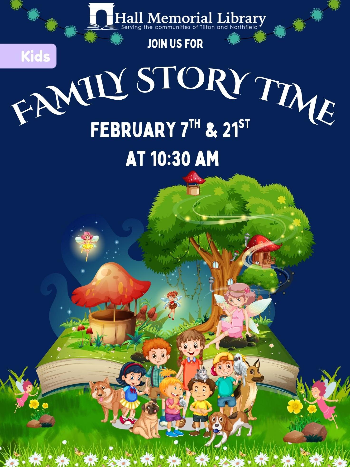 Saturday, February 7 + 21 Storytime 