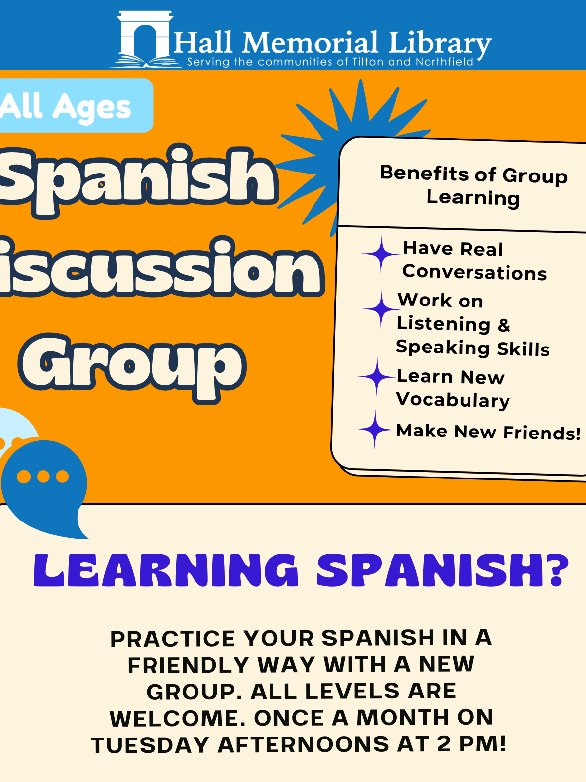 Spanish Club meets on 2.24 at 2pm