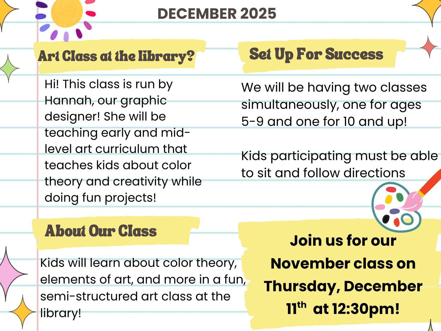 Art Class at the Library