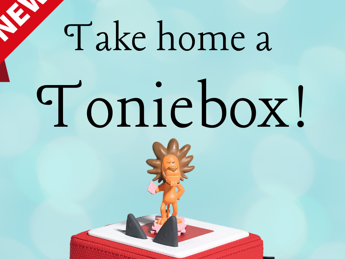 photo of a Tonie character on a red toniebox