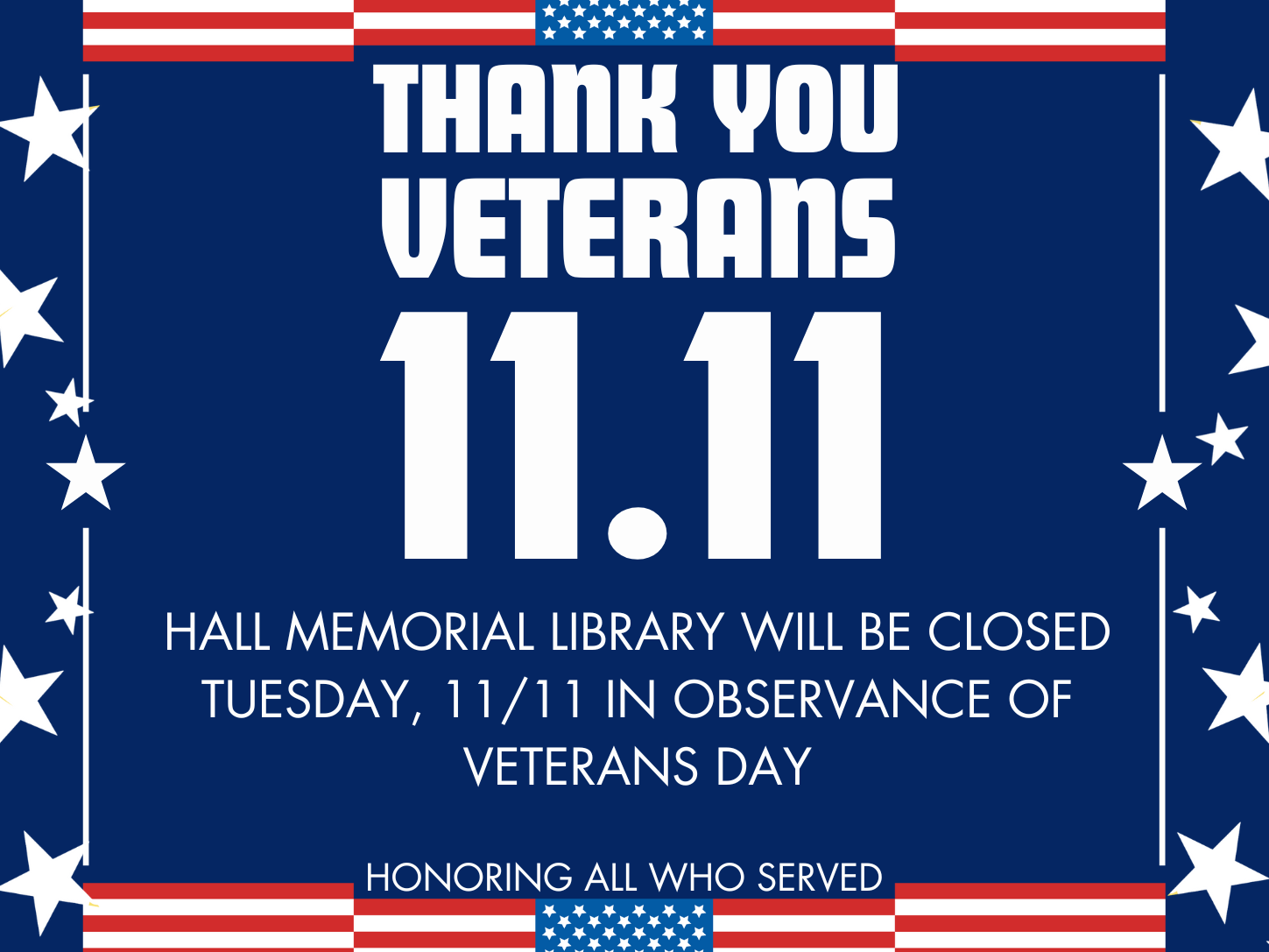 Thank you to our Veterans